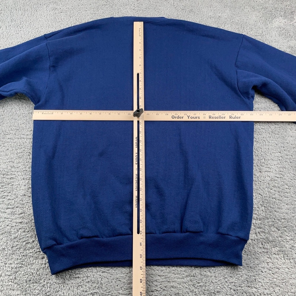 VTG Cleveland Indians Sweatshirt Mens XL Blue Crewneck Chief Wahoo 90s Fleece - Picture 6 of 11